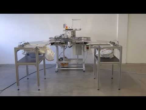 Airbag sewing machine Juki AMS-221 video