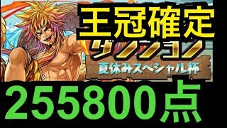 【ランダン】夏休みスペシャル杯王冠編成 255800点【パズドラ】