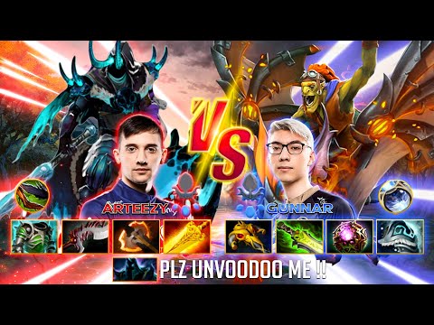 Arteezy vs Gunnar- Pro gameplay highlights and team fights | Abaddon hard carry?! Clash of immortals