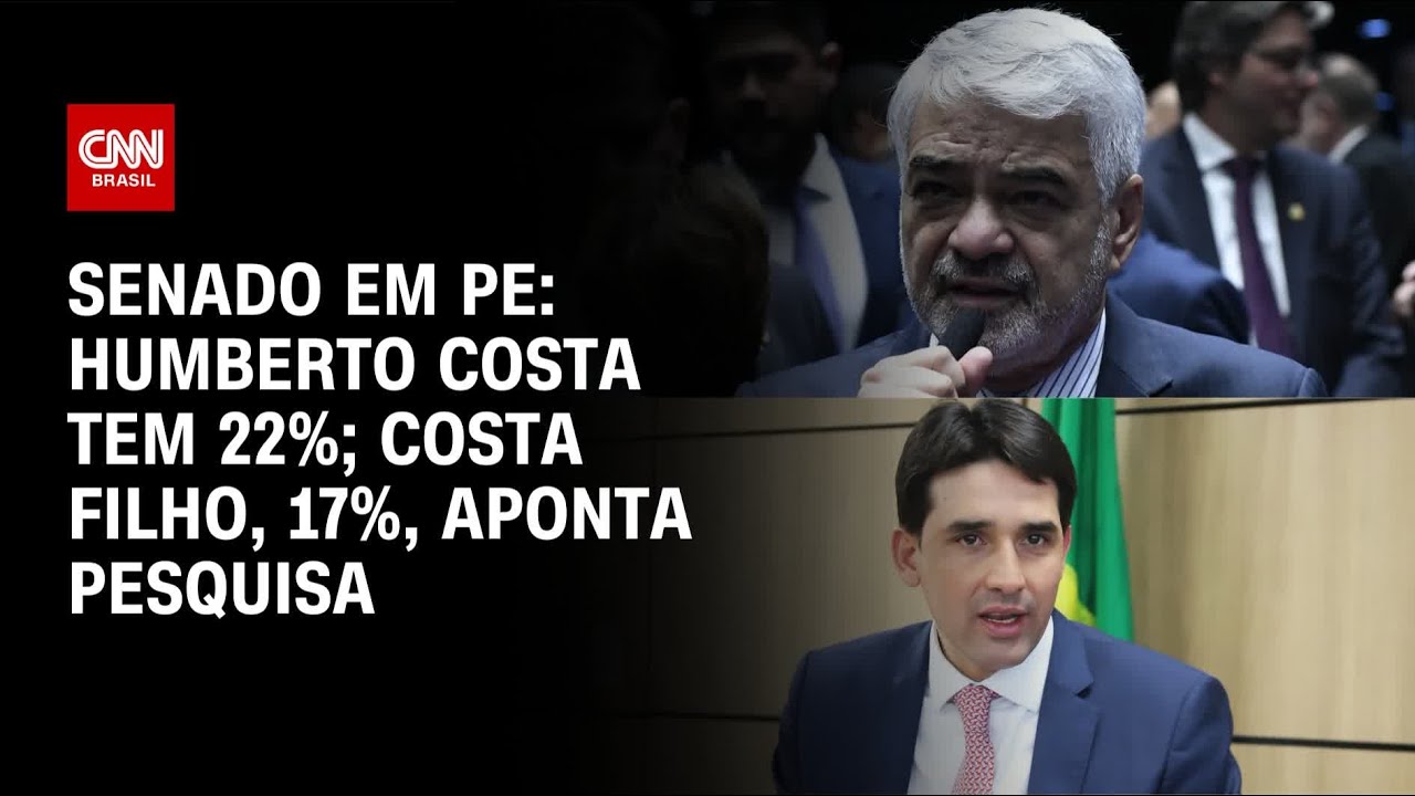 Real Time Big Data Senado em PE: Humberto Costa tem 22%; Costa Filho, 17% | CNN NOVO DIA