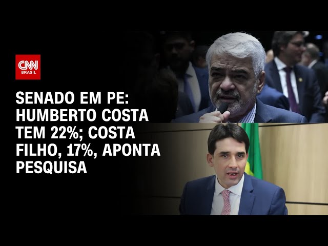 Real Time Big Data Senado em PE: Humberto Costa tem 22%; Costa Filho, 17% | CNN NOVO DIA