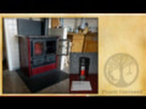 Wärmetauscher und Holzofen = warmes Bad