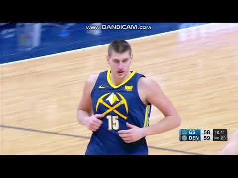 Nikola Jokic 19 Pts vs. Warriors - Denver Nuggets vs. Golden State Warriors - 03/02/2018