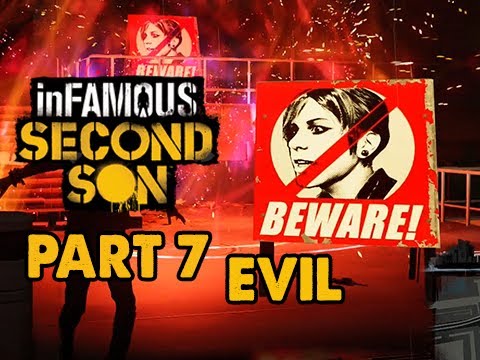 inFamous: Second Son Evil Walkthrough Part 7 - Fight Intolerants - Evil & Expert Playthrough