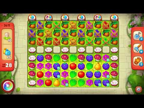 Gardenscapes Level 3611 (Hard Level)