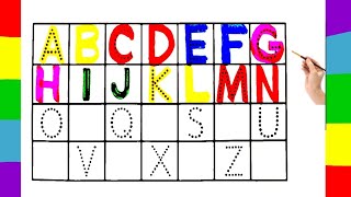 Trace abcd, tracing Alphabet, abc song, Abcd| ABCD Tracing and colouring