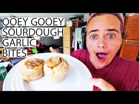 Ooey Gooey Sourdough Garlic Bites | Fermented Homestead