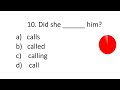 TEST YOUR ENGLISH GRAMMAR TENSES CORRECT FORM OF VERB 15 Questions Eng Grammar Quiz 1