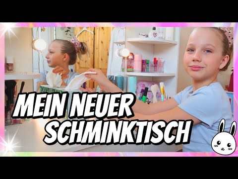 MEIN NEUER SCHMINKTISCH IST DA 🦋 AESTHETIC IN MY ROOM | HEY ISI KLEINE FAMILIENWELT