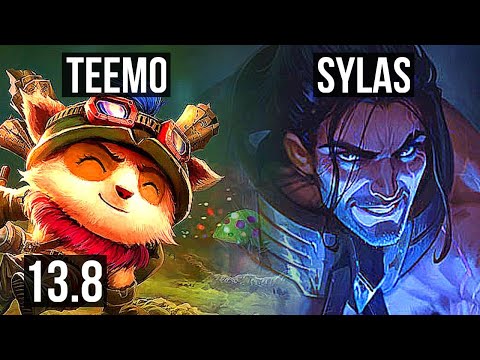 TEEMO vs SYLAS (TOP) | 2.7M mastery, 4/0/2 | KR Master | 13.8