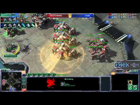 Quantic Crota (T)  vs Root Drewbie (T) - StarCraft 2 - Heart of the Swarm Beta - Hots005