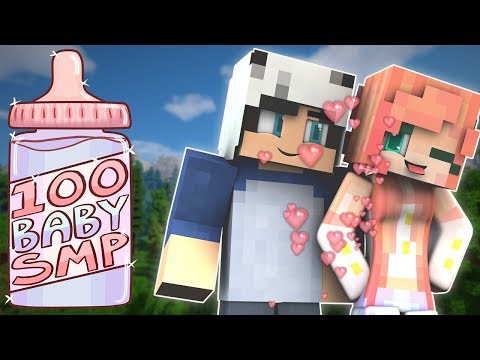MY VAMPIRE GIRLFRIEND? | 100 Baby SMP | Episode 1 (Minecraft Modded SMP W/ My Girlfriend)