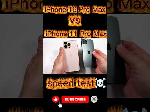 iPhone 16pro max vs iPhone 11 pro max speed test☠🔥