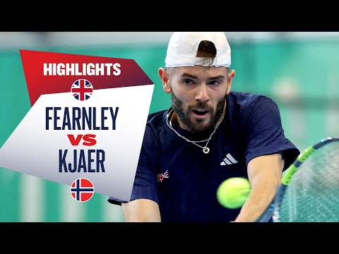 Jacob Fearnley v Nicolai Budkov Kjaer | Great Britain v Norway | Highlights | Davis Cup