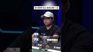 ALL IN BLIND at $360,000 WPT Final Table 😵‍💫 #poker #casino #pokerhands