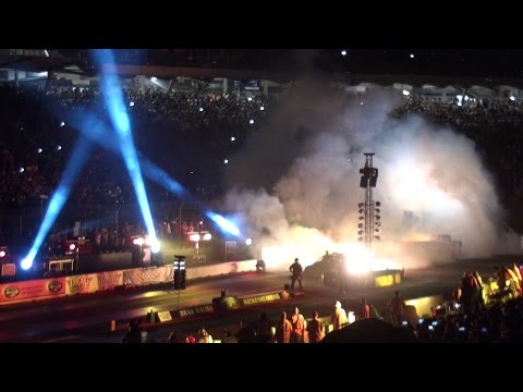 INCREDIBLE Jet Dragster at NitrOlympX 2015 Hockenheim - LOUD Sound!!!