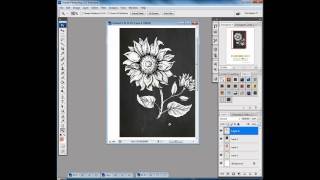 Power Poppy: Digital Chalkboard Sunflowers