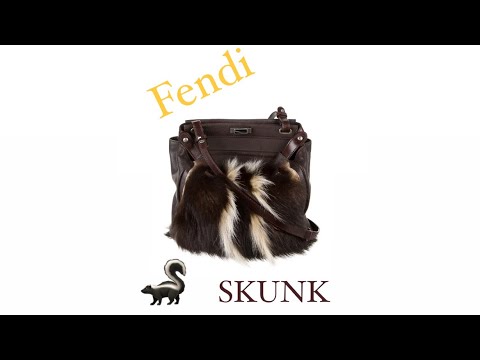Fendi Skunk Peekaboo by Karl Lagerfeld Fendi Fall 2010 RARE