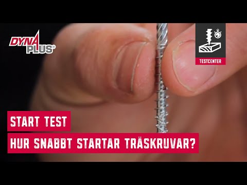 Dynaplus Testcenter - Start-test. Hur snabbt startar Dynaplus träskruvar?