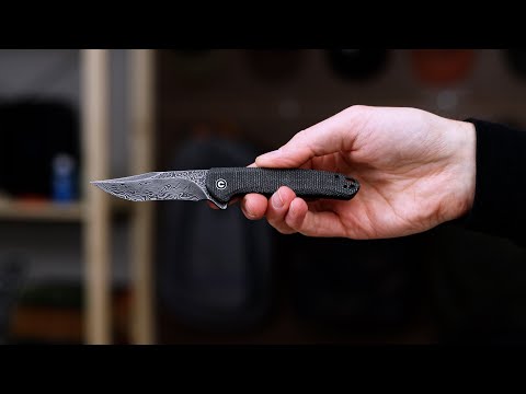 CIVIVI x Ochs Mini Sandbar Black Damascus Black Micarta Micarta