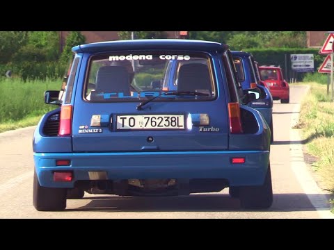 Renault R5 Turbo invasion - Engine start up, acceleration & on board sound
