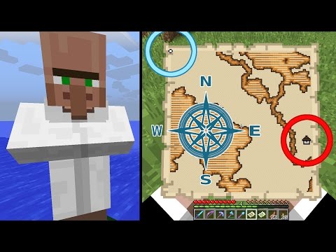 Minecraft Exploration Maps - How to Find, How to Use (Woodland Mansion, Ocean Monument)