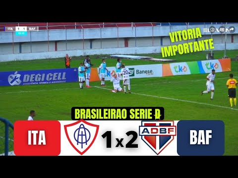 ITABAIANA 1 X 2 BAHIA DE FEIRA | BRASILEIRAO SERIE D | 01/08/21