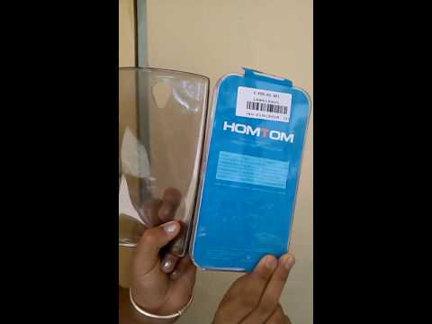 EVERBUYING HOMTOM HT7 Tempered Glass Film Protective Cover Silicone Back Case