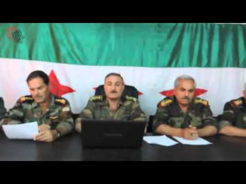 بيان إعادة هيكلية القيادة العامة للجيش السوري الحر بقيادة العقيد رياض الأسعد