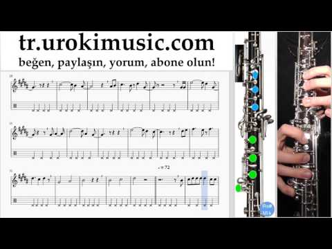 Obua Nasıl Çalınır David Guetta, Justin Bieber - 2U Tablatura Bölüm#2 um-i723