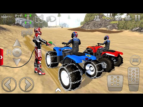 Extreme Off-Road Driving Dirt Quad Bikes - Offroad Outlaws motor bike game Android Gameplay