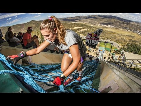 Mountain Running Up a Steep Ski Jump | The Red Bull 400