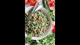 How to make tabbouleh | Lebanese salad | Anne baker