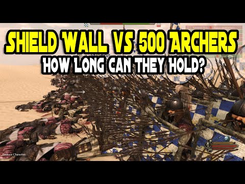Mount & Blade 2: Bannerlord Shield Wall vs 500 Archers How Long Can They Hold?