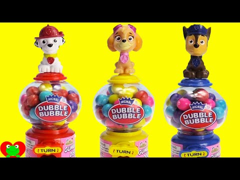 Paw Patrol Gumball Challenge with Surprises Video