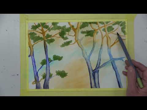 Video Malschule: Pinienwald am Meeresufer aus Mein Kreativ-Atelier Nr. 141