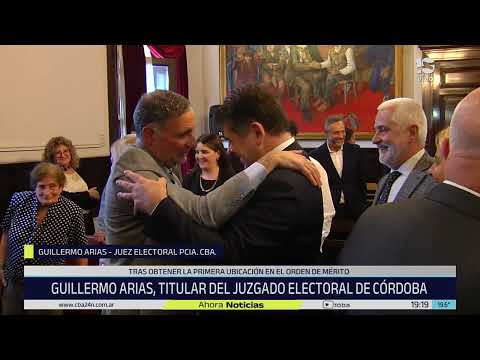 Guillermo Arias prestó juramento y es el nuevo juez electoral de Córdoba