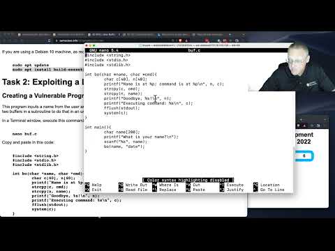 ED 201 Linux Buffer OVerflow