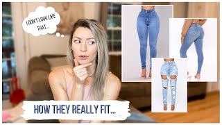 FASHION NOVA JEANS TRY ON HAUL: TALL + SKINNY EDITION | 5'9 size 0