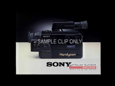 Sony Video 8 Format Camera - Vintage Australian TV Commercial