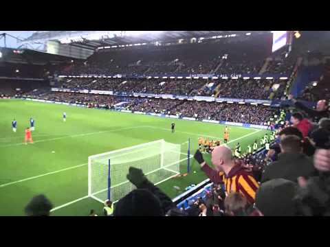 Andy Halliday goal for Bradford City at Chelsea FC.
