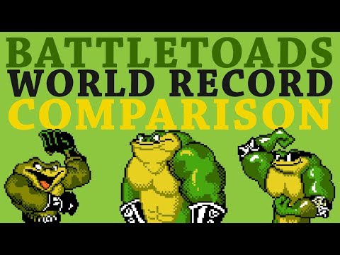 Battletoads World Record Comparison (Side by Side)