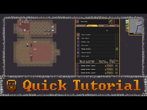 Dwarf Fortress - Quick Tutorial - Farming and Brewing