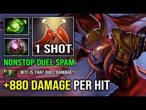 WTF +880 Damage Per Hit Instant 1 Shot Nonstop Solo Duel Legion Commander with Octarine Refresh DotA