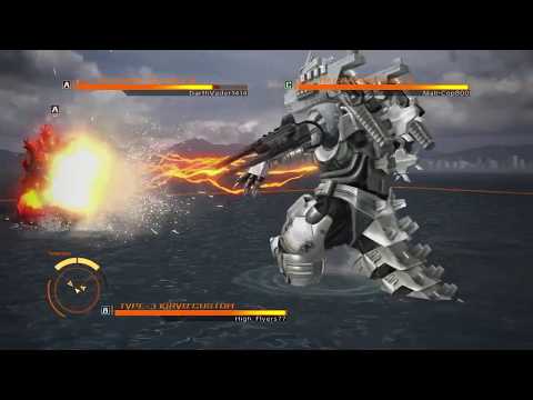 GODZILLA PS4: Type-3 Kiryu vs Burning Godzilla and MechaGodzilla 1975