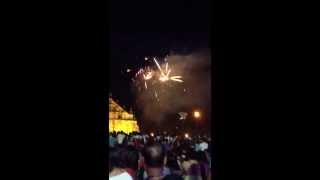 preview picture of video 'Fireworks display GULING GULING 2014'