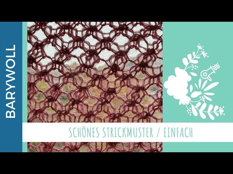 Lochmuster stricken | Strickmuster / Netzmuster | Knitting