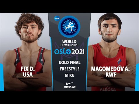 GOLD FS - 61 kg: D. FIX (USA) v. A. MAGOMEDOV (RWF)