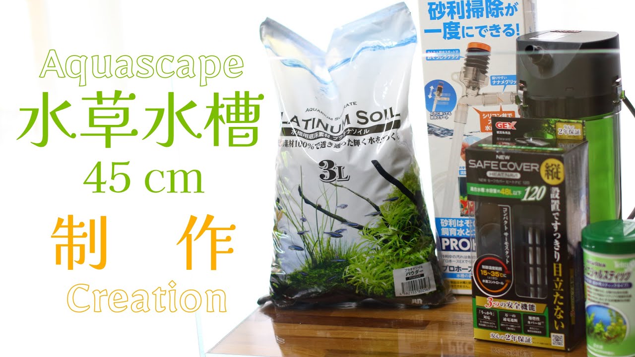 ４５ｃｍ水草水槽立ち上げ