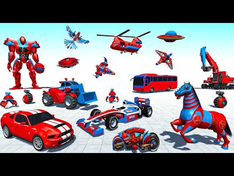 Horse Game Robot Car Game -Bull Robot Game - Android GamePlay | Walk through a Game #robot